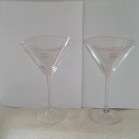 2 LENOX Martini Glasses Crystal Made American by Design BREAK RESISTANT New - Picture 7 of 8